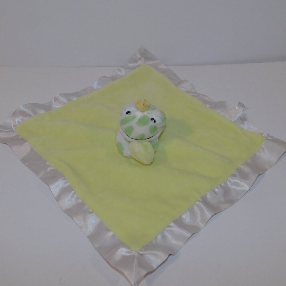 Cloud B Frog Prince Peekaboo Lovie Security Blanket Yellow Green Baby Lovey 2014